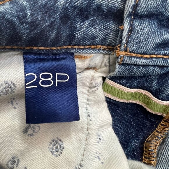 Anthropologie Pilcro Yaya Kick Flare Medium Vintage Wash Jeans sz 28P - Picture 7 of 14